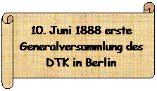 Horizontaler Bildlauf: 10. Juni 1888 erste Generalversammlung des DTK in Berlin
